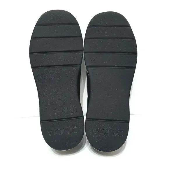 Vionic Women’s Codie Casual Slip On Orthotic Leather Sneaker Shoe Size 7 M Black - Picture 10 of 11